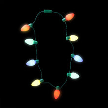 Load image into Gallery viewer, Christmas glowing led bulb necklace