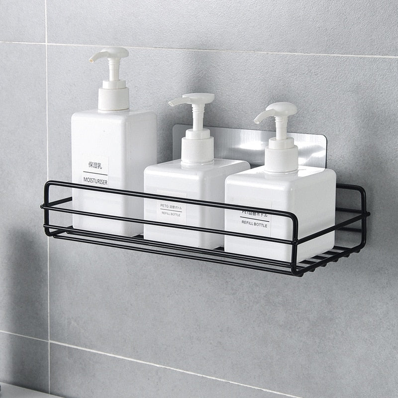 Luxury Bathroom Shelves Without Drilling RustProof Aluminum
