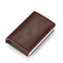 Load image into Gallery viewer, Personalized RFID wallet for men with card holder and aluminum box