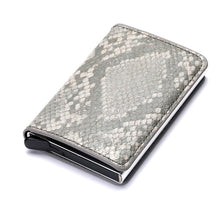 Load image into Gallery viewer, Personalized RFID wallet for men with card holder and aluminum box