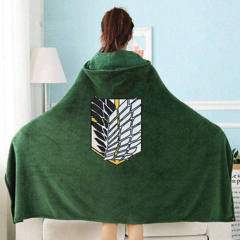 Attack on Titan flannel blanket cloak for cosplay