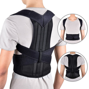 Adjustable posture corrector belt for spinal support