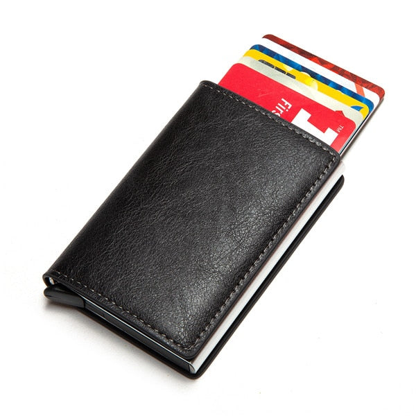 Personalized RFID wallet for men with card holder and aluminum box