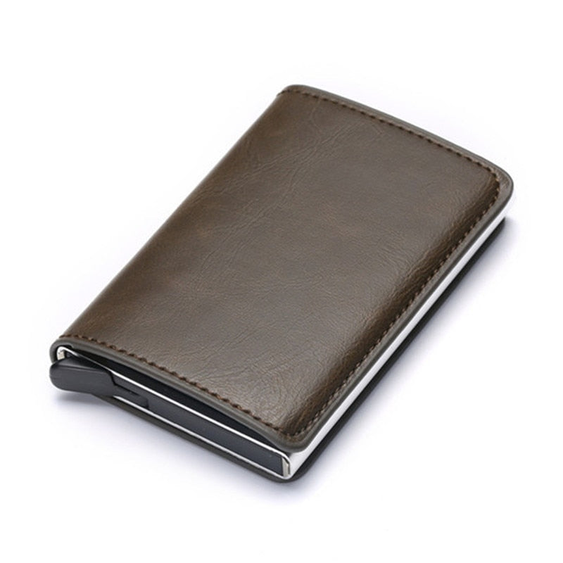 Personalized RFID wallet for men with card holder and aluminum box