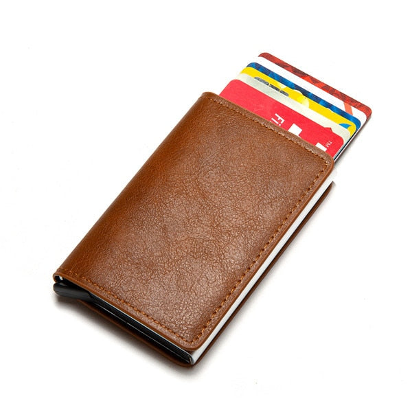 Personalized RFID wallet for men with card holder and aluminum box