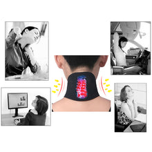 Load image into Gallery viewer, Tourmaline Self-heating Neck Support Belt