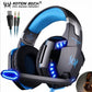 PS4 Best LED Gaming Headset Deep Bass Stereo with Microphone Noise Cancellation - MomProStore 