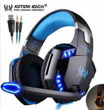 Load image into Gallery viewer, PS4 Best LED Gaming Headset Deep Bass Stereo with Microphone Noise Cancellation - MomProStore 