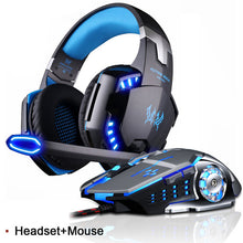 Load image into Gallery viewer, PS4 Best LED Gaming Headset Deep Bass Stereo with Microphone Noise Cancellation - MomProStore 