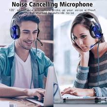 Load image into Gallery viewer, PS4 Best LED Gaming Headset Deep Bass Stereo with Microphone Noise Cancellation - MomProStore 