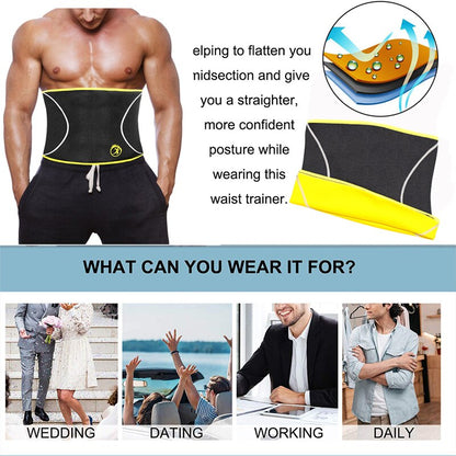 Slim Waist Trainer Body Shaper for Mens Neroprene Waist Shapewear