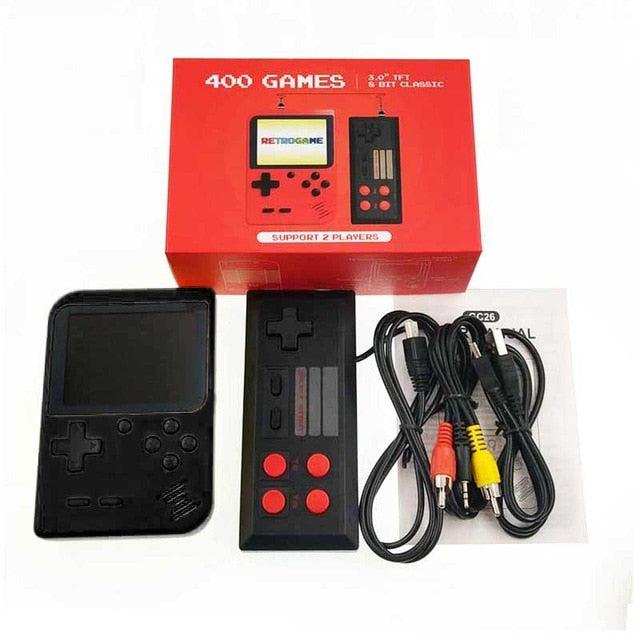 Retro Video Handheld Game Console Built in 400 Games+ GamePad - MomProStore 