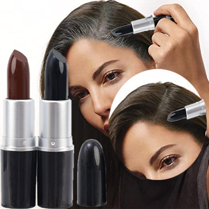 Instant Black Brown Hair Dye Pen for Gray Root Coverage (Cream Stick)