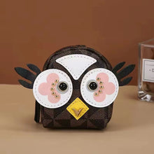 Load image into Gallery viewer, Cute Owl Backpack Wallet Keychain