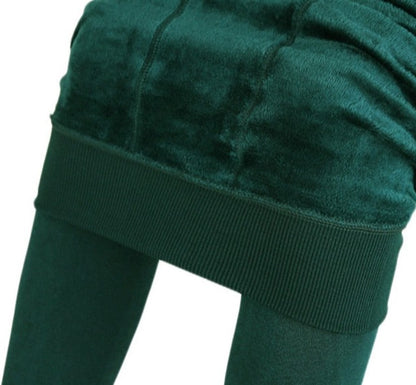 Translucent Winter Stretchy Leggings Velvet