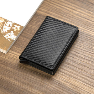 Personalized RFID wallet for men with card holder and aluminum box