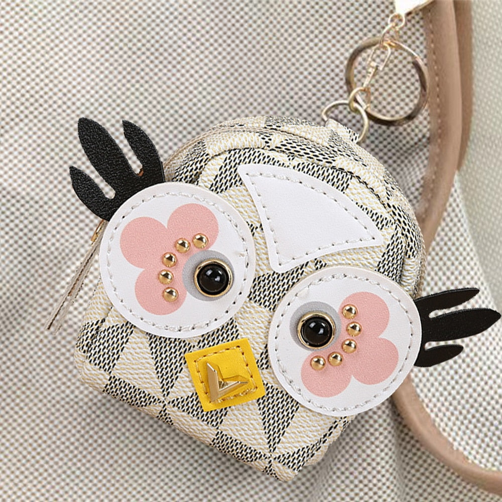 Cute Owl Backpack Wallet Keychain