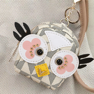 Cute Owl Backpack Wallet Keychain