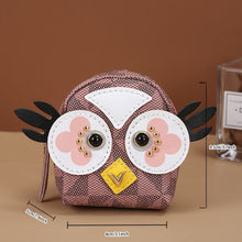 Load image into Gallery viewer, Cute Owl Backpack Wallet Keychain