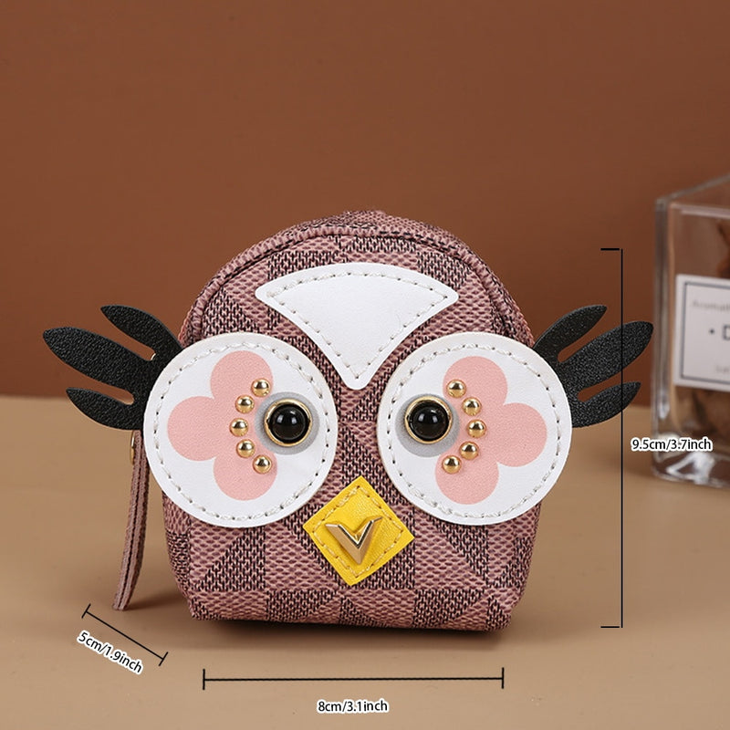 Cute Owl Backpack Wallet Keychain