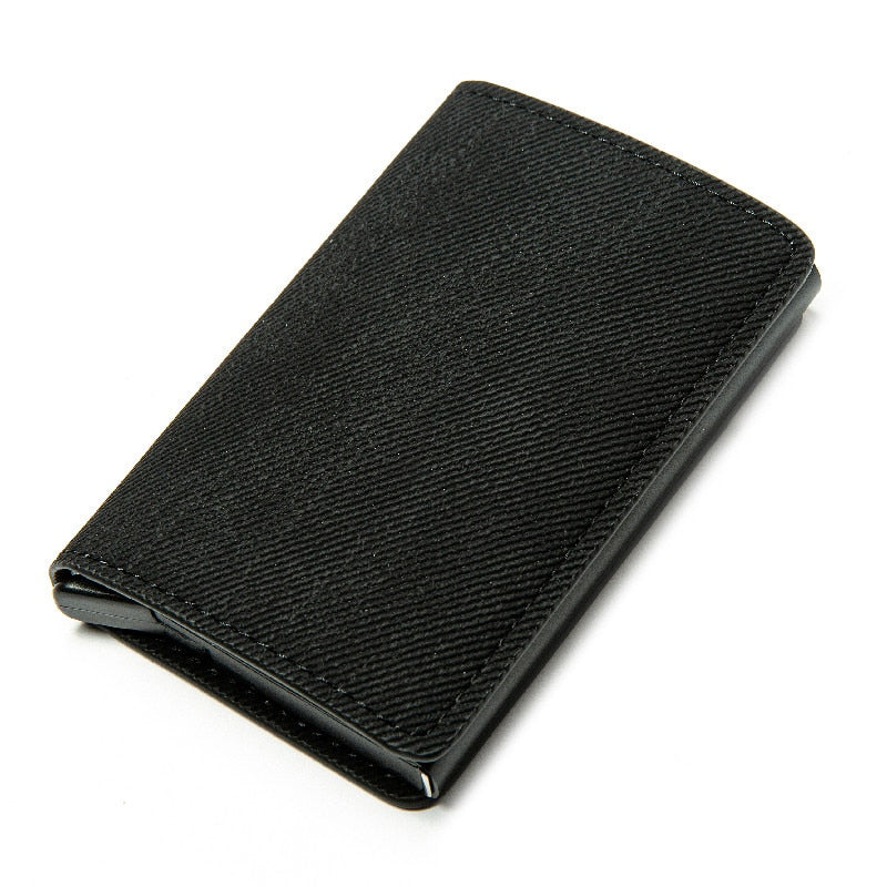 Personalized RFID wallet for men with card holder and aluminum box