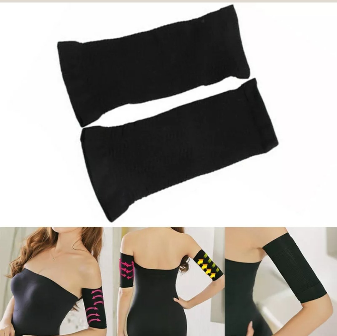 Women Slimming Arm Shaper Weight Loss Cellulite Fat Burner Wrap Belt 2PCS