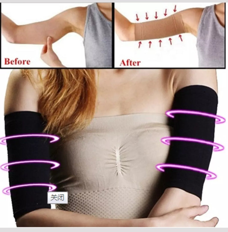 Women Slimming Arm Shaper Weight Loss Cellulite Fat Burner Wrap Belt 2PCS