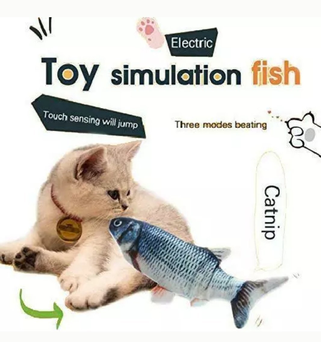 Cat Interactive crazy fish toy - MomProStore 