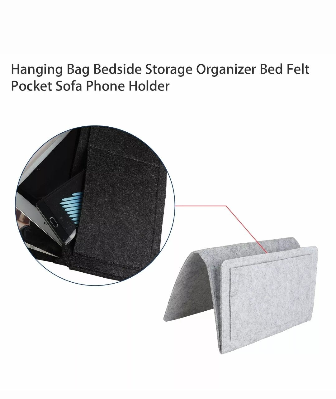 Bedside storage Bag hanging storage bag book holder organizer - MomProStore 
