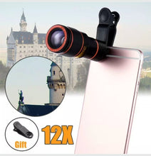 Load image into Gallery viewer, 12x Optical Zoom Lens Telescope Telephoto Clip on for Mobile Cell Phone Camera - MomProStore 