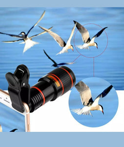 12x Optical Zoom Lens Telescope Telephoto Clip on for Mobile Cell Phone Camera - MomProStore 