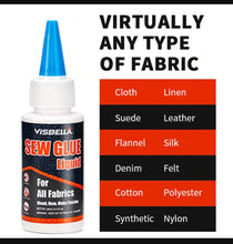 Load image into Gallery viewer, Sew Glue Liquid bonding glue for fabric,shoes,carpet....