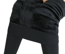 Load image into Gallery viewer, Translucent Winter Stretchy Leggings Velvet