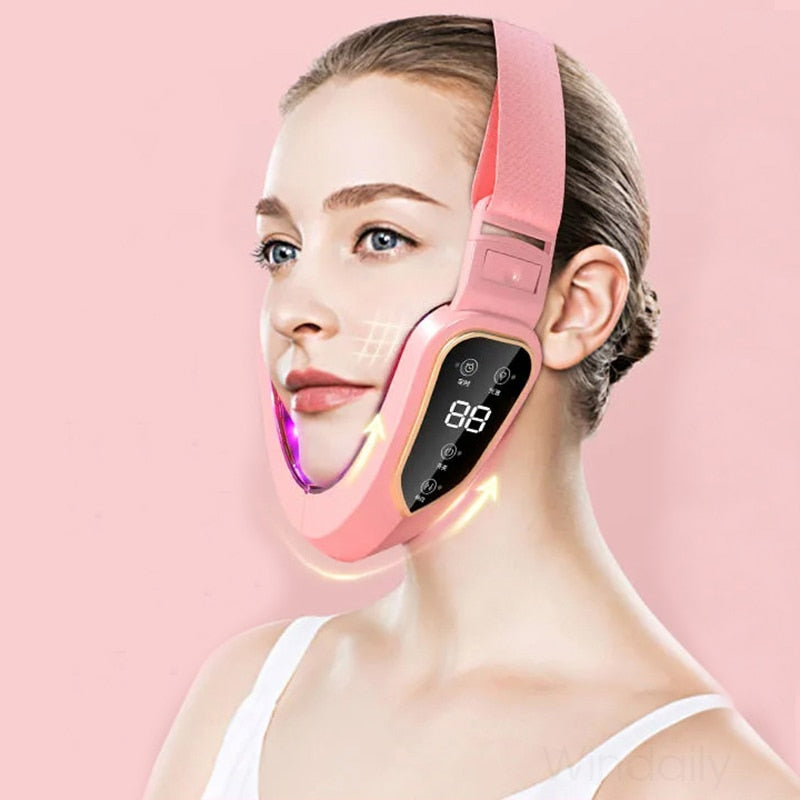 Facial Lifting Device LED Photon Therapy Double Chin V Face Shaped Cheek Lift