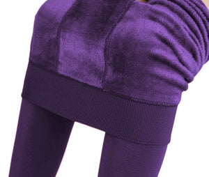 Translucent Winter Stretchy Leggings Velvet