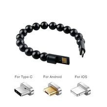 Load image into Gallery viewer, Wearable USB recharging Bracelet Beads Cable flexible