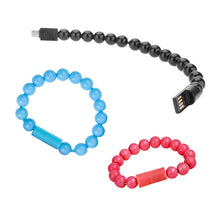 Load image into Gallery viewer, Wearable USB recharging Bracelet Beads Cable flexible