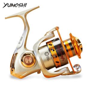 EF1000-7000 12BB 5.2:1 heavy metal rotatable Fishing Reels Fly Wheel For Fresh/ Salt Water