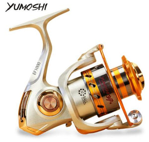 EF1000-7000 12BB 5.2:1 heavy metal rotatable Fishing Reels Fly Wheel For Fresh/ Salt Water