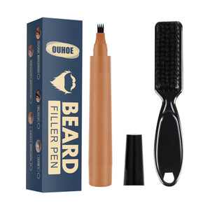 Beard Mustache Pencil Filler Pen Kit With Brush