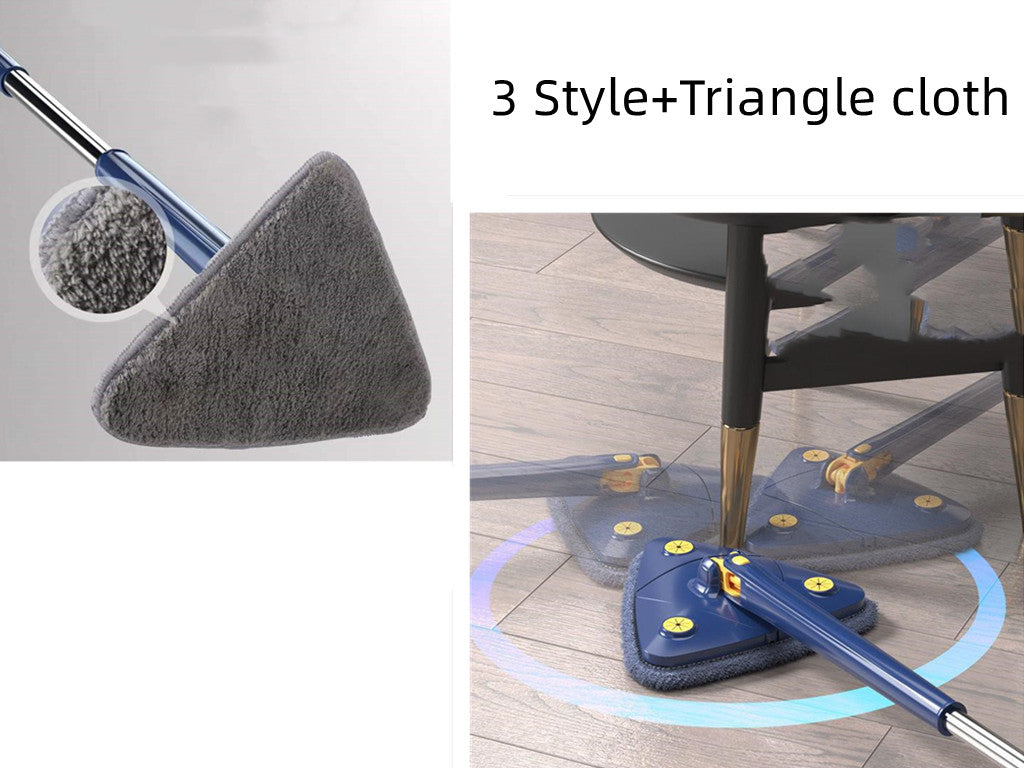 Extendable 360 Rotatable Triangle Mop