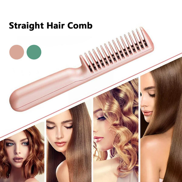 2 In 1 Wireless Hair Straightening Comb