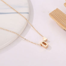 Load image into Gallery viewer, Tiny Heart Dainty Initial Necklace Letter Name Choker Necklace