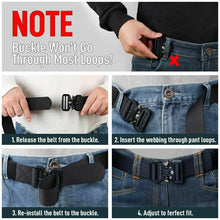 Load image into Gallery viewer, Casual Belts for Men Tactical Military Belt Adjustable Quick Release HEAVY DUTY