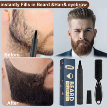 Load image into Gallery viewer, Beard Mustache Pencil Filler Pen Kit With Brush