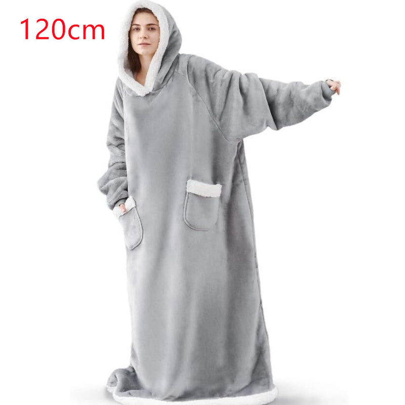 Oversized Hoodie Blanket Pullover With Pockets