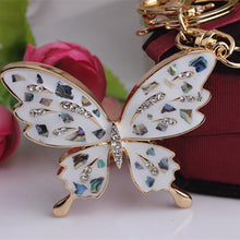 Load image into Gallery viewer, Butterfly Crystal Keychain - Elegant Key Ring for Women