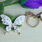 Butterfly Crystal Keychain - Elegant Key Ring for Women