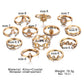 9pcs/set Boho Vintage Wedding Ring Set For Women Bohemian Jewelr