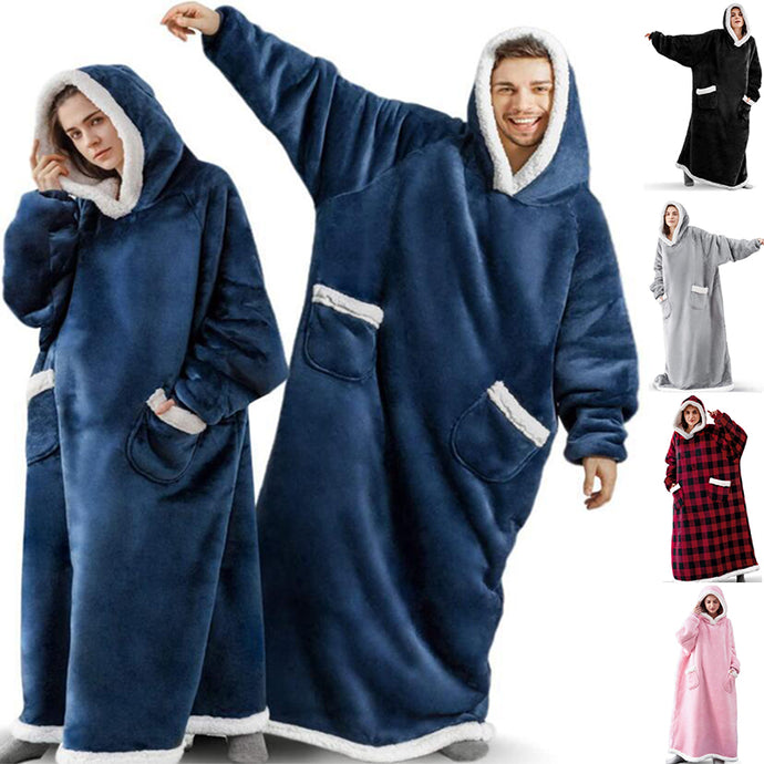 Oversized Hoodie Blanket Pullover With Pockets